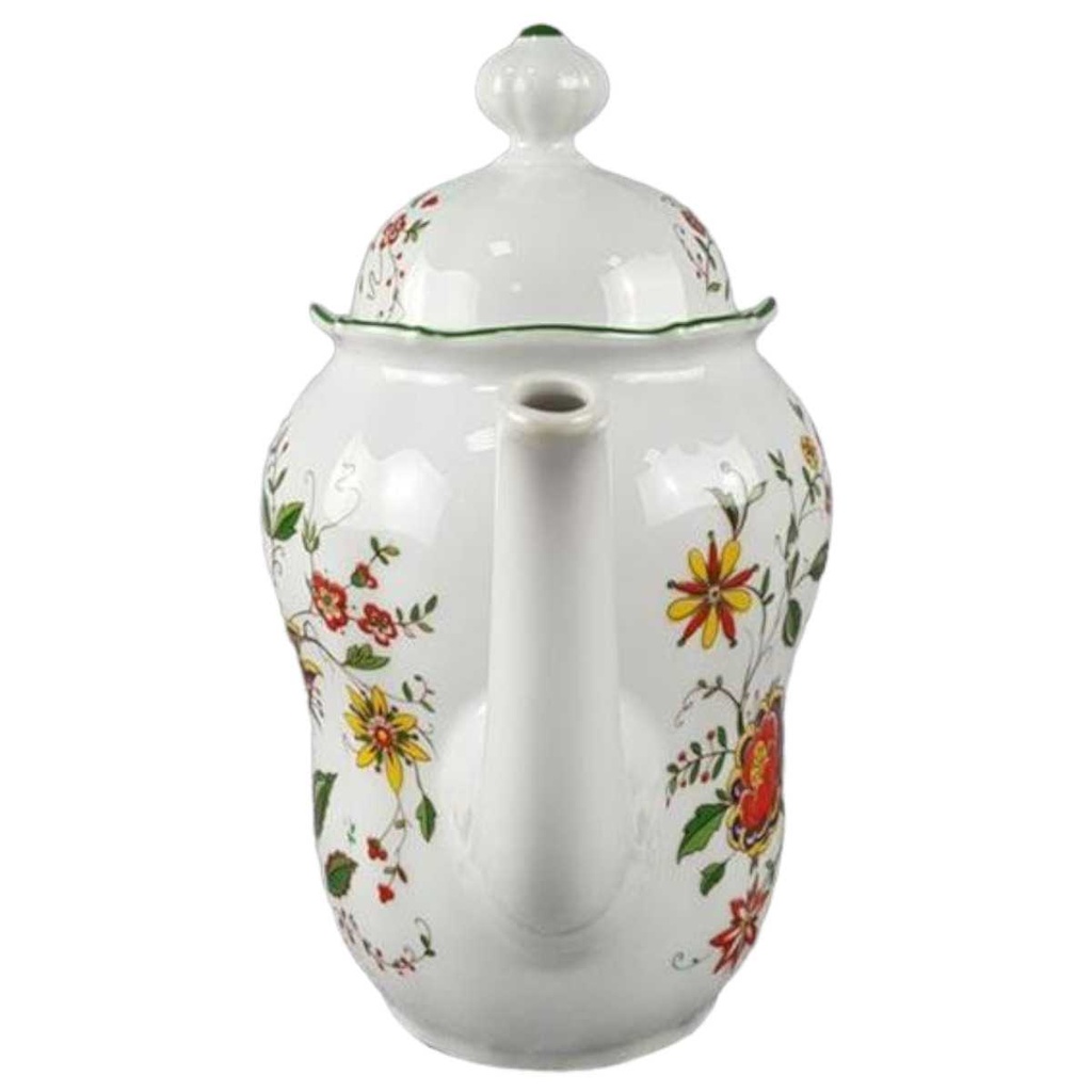 [458117611] Kaffeekanne 1,2 L Seltmann Weiden Barock bunte Blumen gebraucht - sehr gut Bild 2