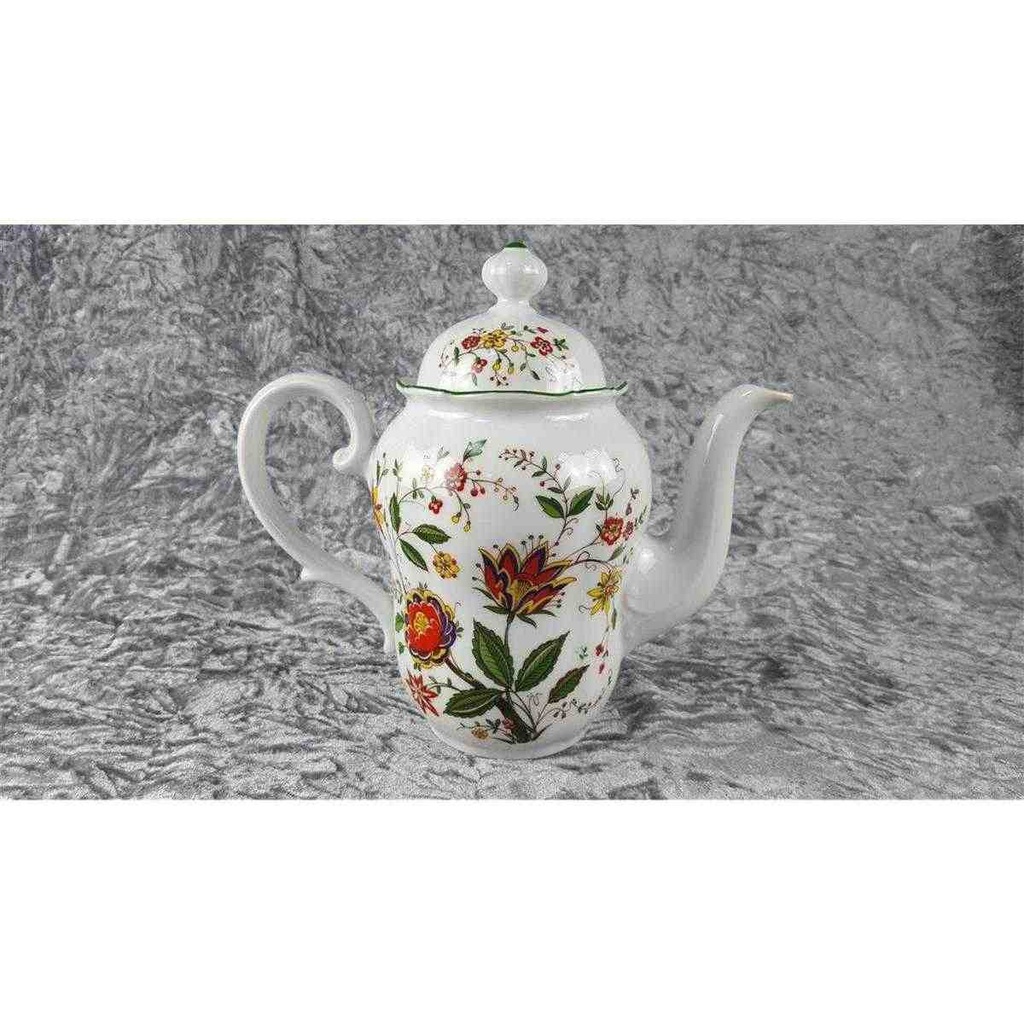 [458117611] Kaffeekanne 1,2 L Seltmann Weiden Barock bunte Blumen gebraucht - sehr gut Bild 3