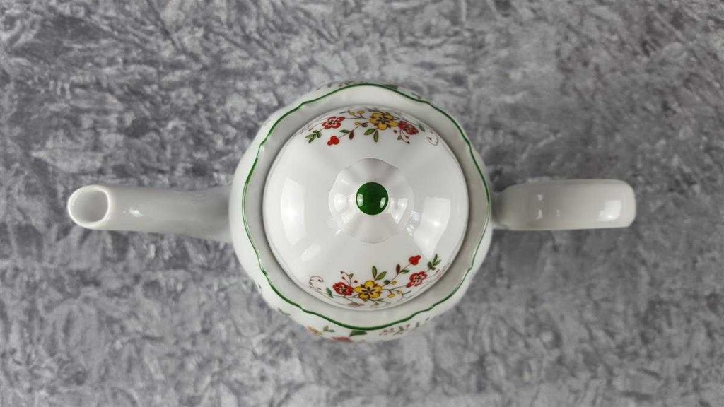 [458117611] Kaffeekanne 1,2 L Seltmann Weiden Barock bunte Blumen gebraucht - sehr gut Bild 5