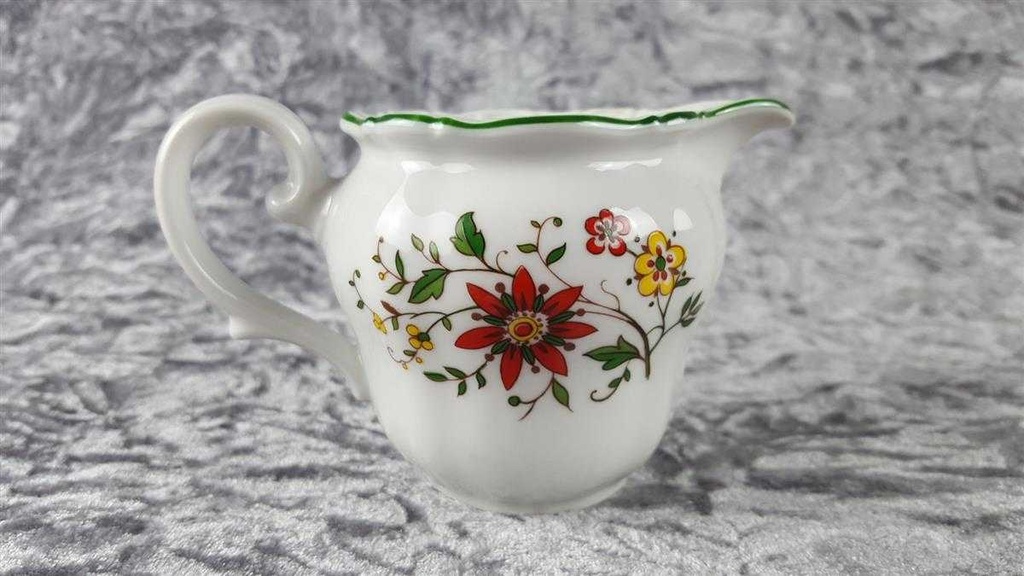 [458117612] Milchkännchen Seltmann Weiden Barock bunte Blumen gebraucht - sehr gut Bild 3