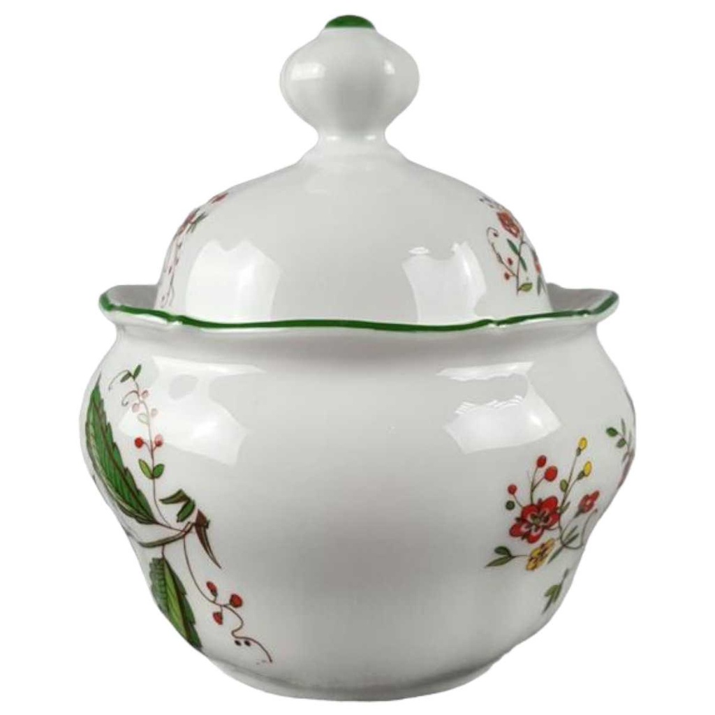 [458117613] Zuckerdose Seltmann Weiden Barock bunte Blumen gebraucht - sehr gut Bild 2