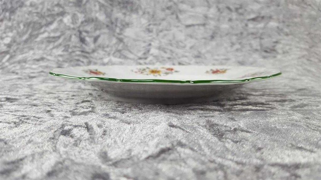 [458117614] Kuchenteller Dessertteller 19,2 cm Seltmann Weiden Barock bunte Blumen gebraucht - gut Bild 3