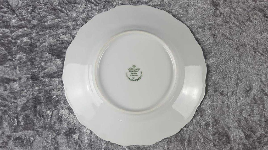 [458117614] Kuchenteller Dessertteller 19,2 cm Seltmann Weiden Barock bunte Blumen gebraucht - gut Bild 4