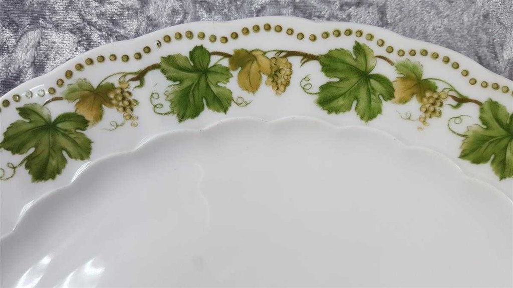 [458117618] Servierplatte Dessertteller Kuchenplatte Eschenbach Weinlaub gebraucht - gut Bild 4