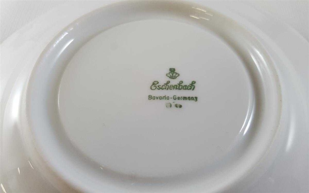 [45811772] Untertasse für Kaffee 15 cm Eschenbach Bayreuth Larissa grüne Ranke gebraucht - neuwertig Bild 4