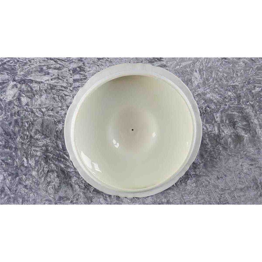 [458117882] Ragoutterrine Goldrand 1,5 L Winterling elfenbein Blumenrelief mit Beige gebraucht - gut Bild 7