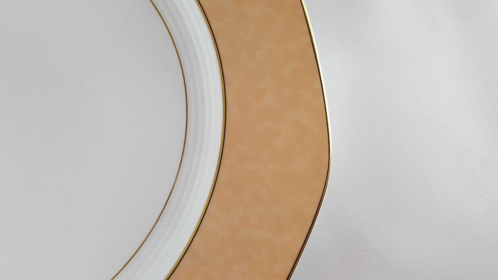 [45811790] Gourmetteller 32 cm AK Kaiser Porzellan Selection aprikot gold gebraucht - neuwertig Bild 3
