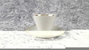 [458117903] Kaffeetasse mit Untertasse Tasse Goldrand Winterling Kirchenlamitz Elfenbein gebraucht - sehr gut Bild 2