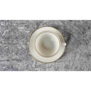 [458117903] Kaffeetasse mit Untertasse Tasse Goldrand Winterling Kirchenlamitz Elfenbein gebraucht - sehr gut Bild 5