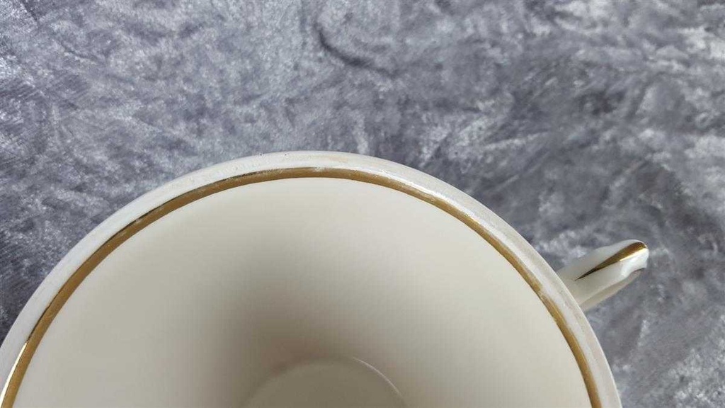 [2118772] 4er Set Teetasse Tasse Golddekor Winterling Elfenbein gebraucht - akzeptabel Bild 4
