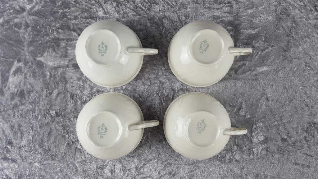 [2118772] 4er Set Teetasse Tasse Golddekor Winterling Elfenbein gebraucht - akzeptabel Bild 5