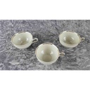 [2118773] 3er Set Teetasse Tasse Golddekor Winterling Elfenbein gebraucht - gut Bild 2