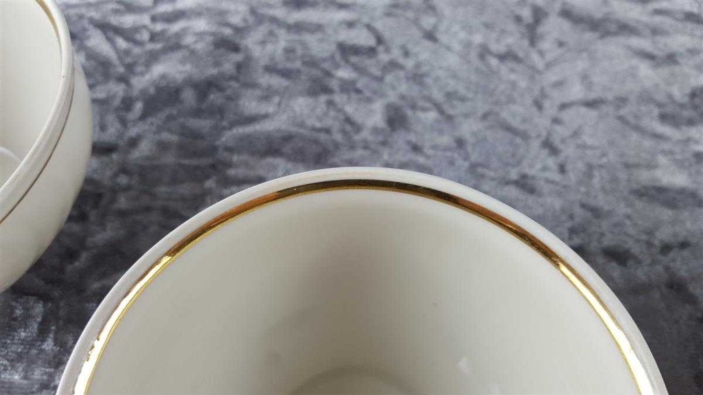 [2118773] 3er Set Teetasse Tasse Golddekor Winterling Elfenbein gebraucht - gut Bild 5