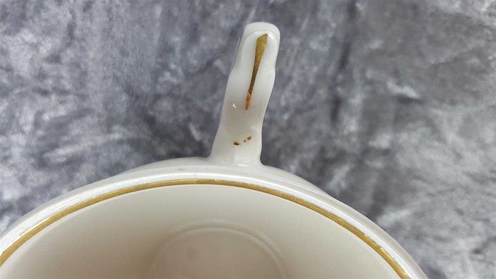 [2118773] 3er Set Teetasse Tasse Golddekor Winterling Elfenbein gebraucht - gut Bild 6