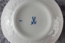 [458118265] Deckeldose Meissen Form Neumarseille blau Blütendekor gebraucht - gut Bild 9