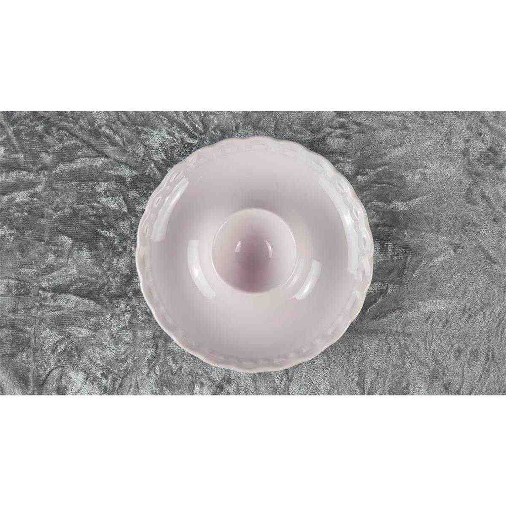 [458118267] Eierbecher mit Schalenablage Hutschenreuther Drache Exklusiv Rosé Sanssouci Rosa gebraucht - sehr gut Bild 2