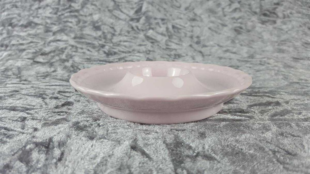 [458118267] Eierbecher mit Schalenablage Hutschenreuther Drache Exklusiv Rosé Sanssouci Rosa gebraucht - sehr gut Bild 3