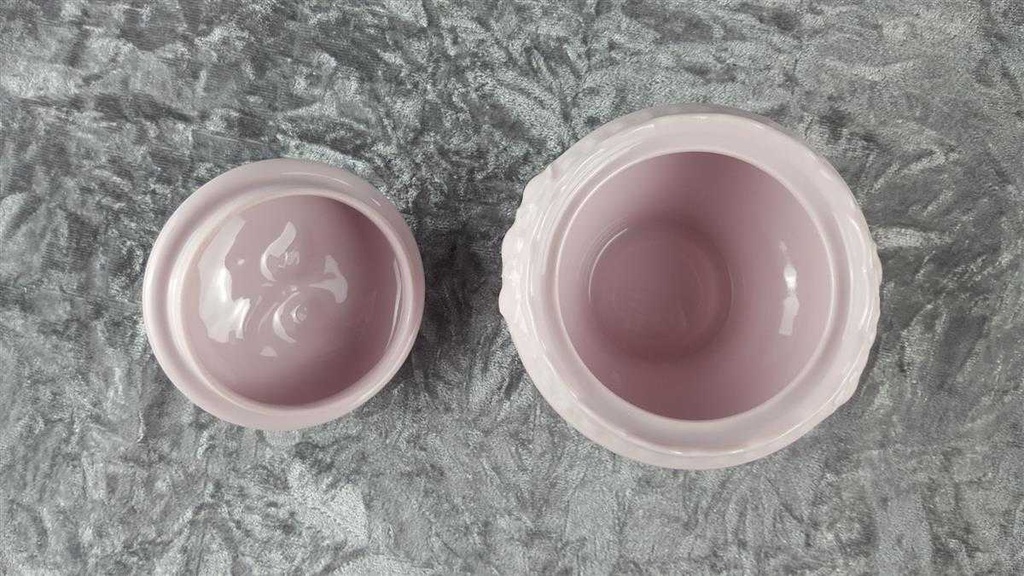 [458118268] Zuckerdose Hutschenreuther Drache Exklusiv Rosé Sanssouci Rosa gebraucht - sehr gut Bild 4