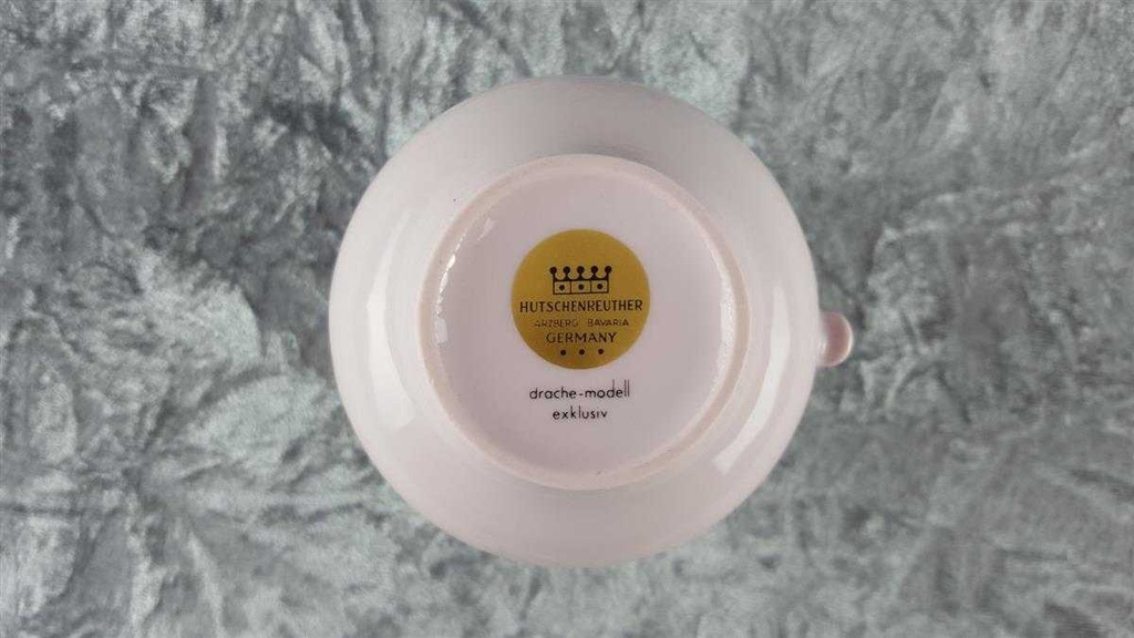[458118270] Milchkännchen Hutschenreuther Drache Exklusiv Rosé Sanssouci Rosa gebraucht - sehr gut Bild 6