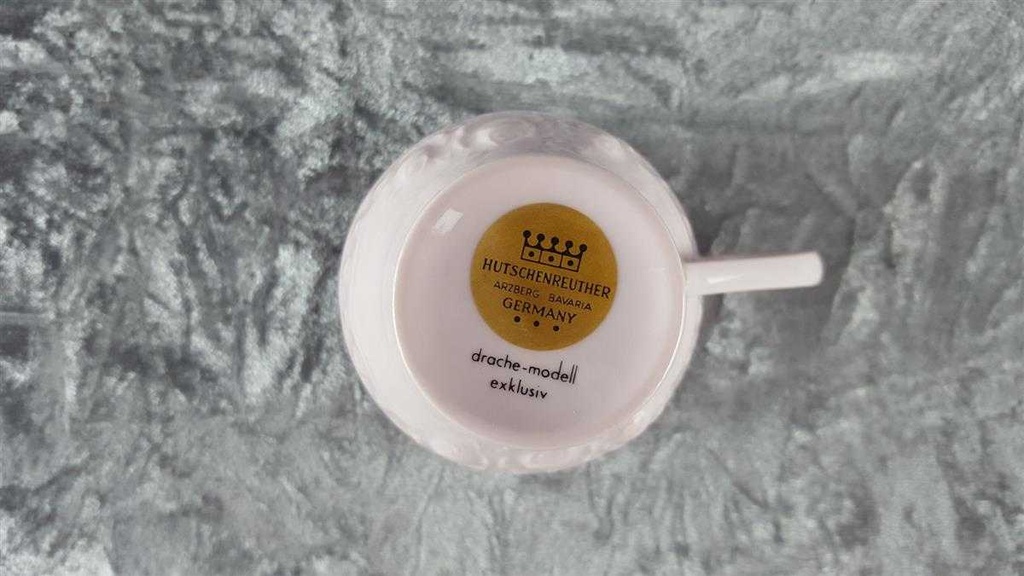 [458118273] Kaffeetasse Tasse Hutschenreuther Drache Exklusiv Rosé Sanssouci Rosa gebraucht - sehr gut Bild 6