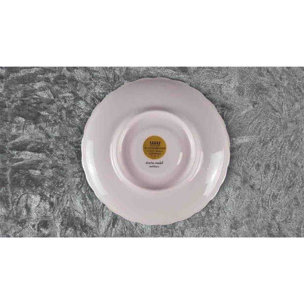 [458118274] Untertasse für Kaffee 14,2 cm Hutschenreuther Drache Exklusiv Rosé Sanssouci Rosa gebraucht - sehr gut Bild 4