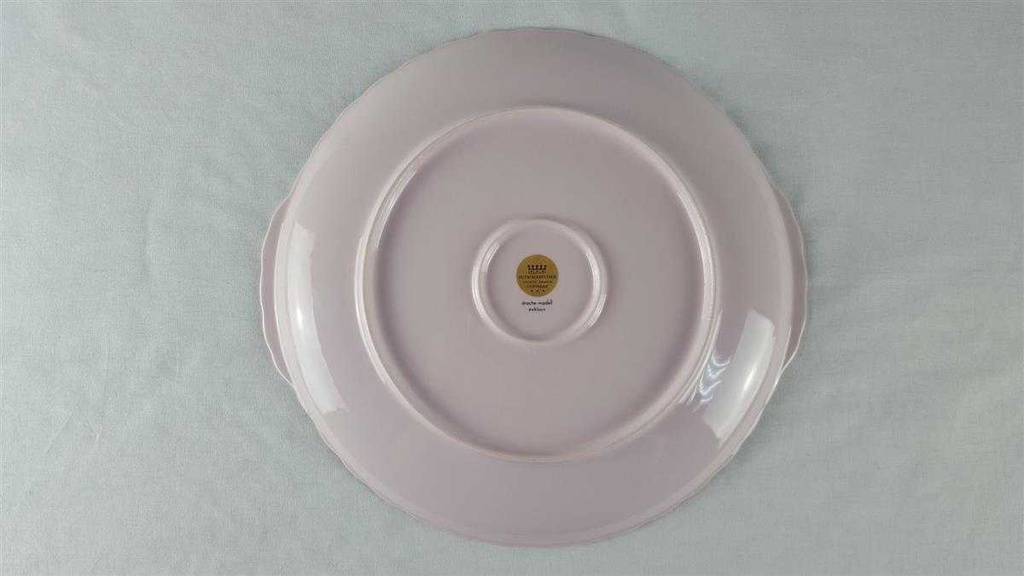 [458118318] Kuchenplatte mit Henkeln Hutschenreuther Drache Exklusiv Rosé Sanssouci Rosa gebraucht - sehr gut Bild 3