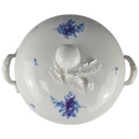 [458118322] Schüssel Ragoutterrine Servierschüssel 1,7 L Nymphenburg Korbrelief Blaue Blume Blau gebraucht - akzeptabel Bild 2