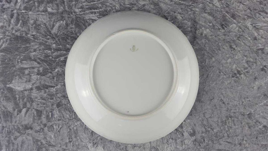 [458118324] Schale 26 cm Nymphenburg Korbrelief Blaue Blume Blau gebraucht - gut Bild 4