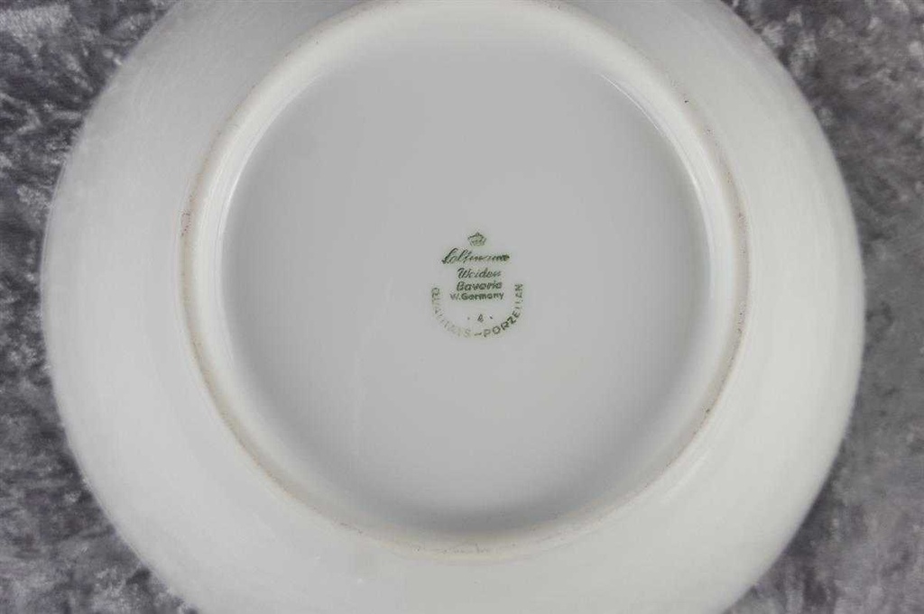 [458118338] Schüssel Servierschüssel groß mittelgroß 19,9 cm Seltmann Weiden Annabell rote Blüte 26043 Rosa gebraucht - gut Bild 4