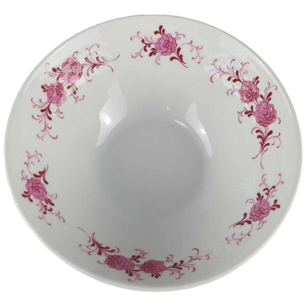 [458118339] Schüssel Servierschüssel klein 16,4 cm Seltmann Weiden Annabell rote Blüte 26043 Rosa gebraucht - gut Bild 2