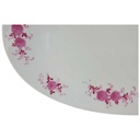 [458118341] Speiseplatte Fleischplatte 31x21,4 cm Seltmann Weiden Annabell rote Blüte 26043 Rosa Bild 2