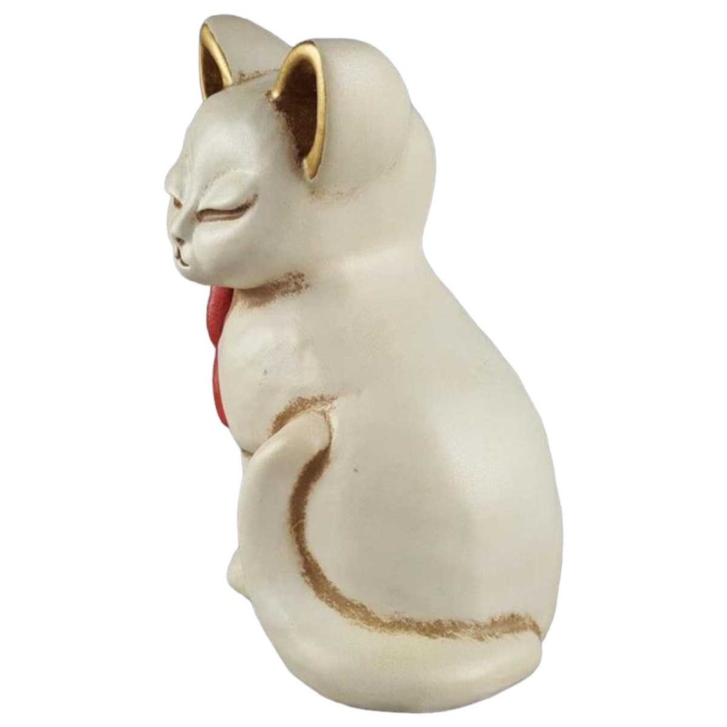 [458118342] Figur Skulptur Thun Bozener Bozner Katze mit roter Schleife gebraucht - sehr gut Bild 2