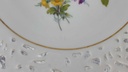 [458118343] Schale Durchbruchschale Goldrand Durchbrucharbeit 23 cm Marienbad Ingres Weiss bunte Blumen gebraucht - gut Bild 2
