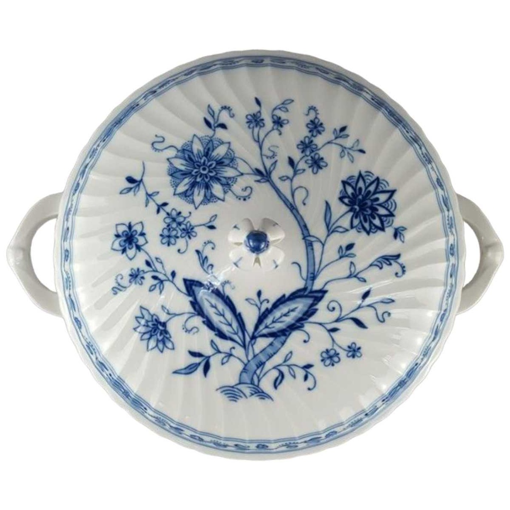 [458118350] Ragoutterrine Servierschüssel 1,7 L Königl. pr. Tettau Royal Drache Modell Exklusiv Echt Kobalt Zwiebelmuster Kobaltblau Blau gebraucht - sehr gut Bild 2