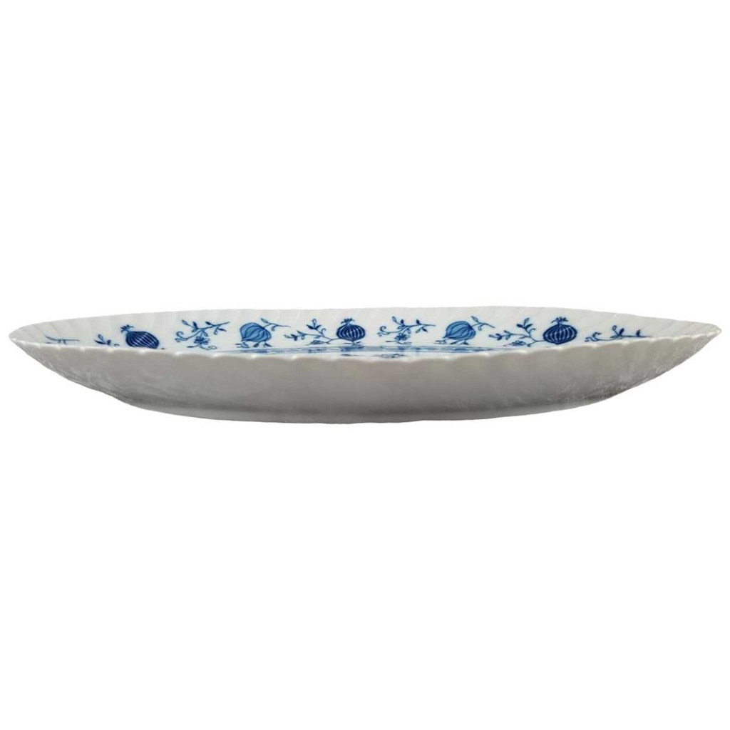 [458118352] Fleischplatte Steakplatte klein 30x19,9 cm Königl. pr. Tettau Drache Modell Exklusiv Echt Kobalt Zwiebelmuster Kobaltblau Blau gebraucht - sehr gut Bild 2