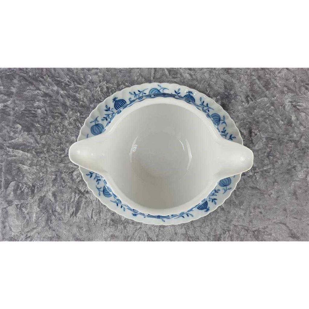 [458118353] Sauciere mit Teller 1tlg Königl. pr. Tettau Royal Drache Modell Exklusiv Echt Kobalt Zwiebelmuster Kobaltblau Blau gebraucht - gut Bild 6