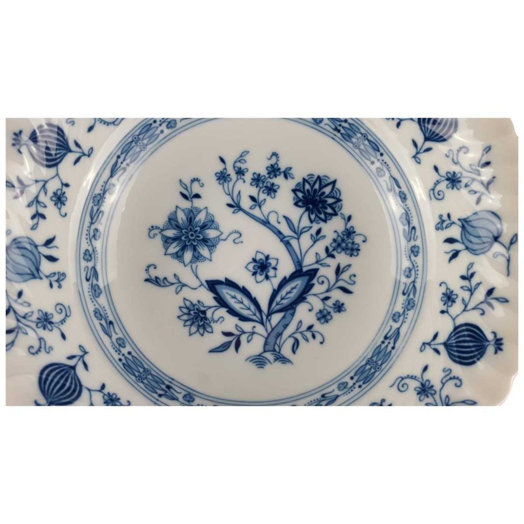[458118357] Schüssel 24,7 cm Königl. pr. Tettau Royal Drache Modell Exklusiv Echt Kobalt Zwiebelmuster Kobaltblau Blau gebraucht - sehr gut Bild 2