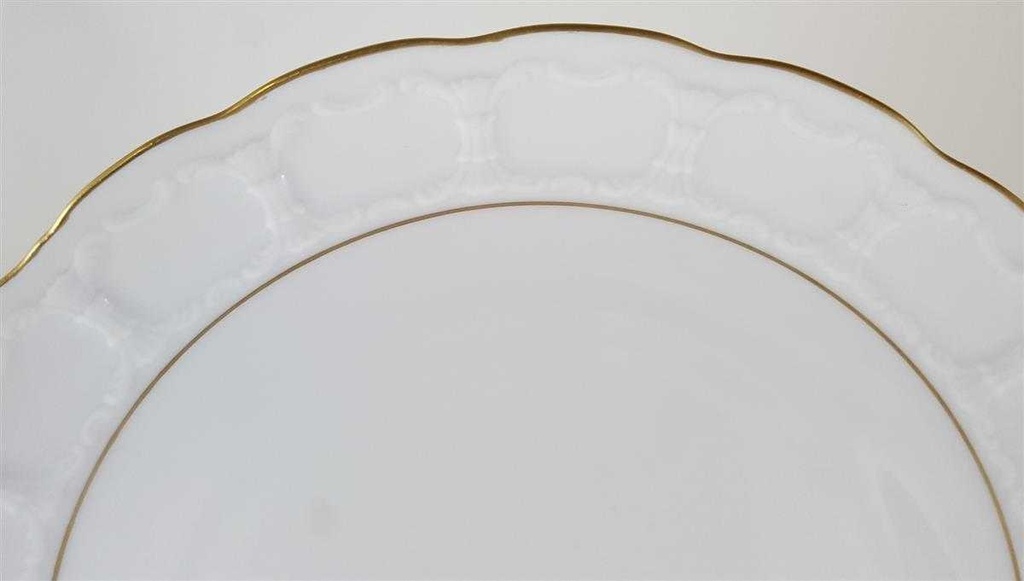 [45811836] Kuchenteller Dessertteller Frühstücksteller Goldrand 19,7 cm Formano Rialto weiß mit gebraucht - neuwertig Bild 2