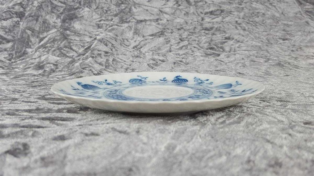 [458118363] Untertasse für Suppe 17,2 cm Königl. pr. Tettau Royal Drache Modell Exklusiv Echt Kobalt Zwiebelmuster Kobaltblau Blau gebraucht - sehr gut Bild 3