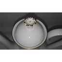 [45811837] Kaffeekanne Kanne Goldrand 1,4 L Formano Rialto weiß mit gebraucht - neuwertig Bild 3