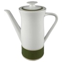 [458118397] Kaffeekanne 1,25 L Thomas Porzellan Rheinland grün gold Rautendekor gebraucht - sehr gut Bild 2
