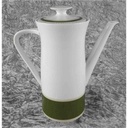 [458118397] Kaffeekanne 1,25 L Thomas Porzellan Rheinland grün gold Rautendekor gebraucht - sehr gut Bild 4