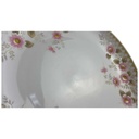 [458118403] Kuchenteller Dessertteller 19,5 cm Winterling Kirchenlamitz rosa Blumen grün Rautendekor gebraucht - akzeptabel Bild 2