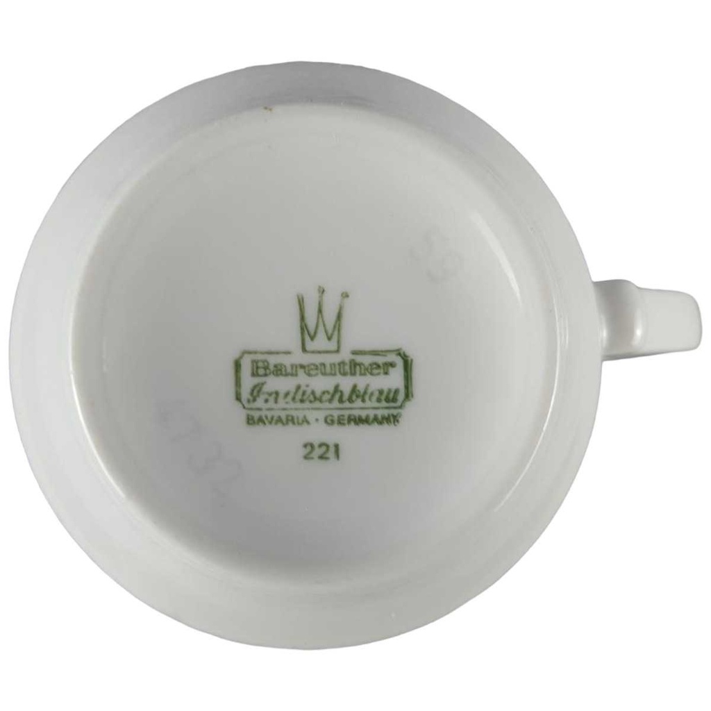 [458118405] Kaffeetasse Tasse mit Griff Bareuther Indisch Blau Strohblume Bavaria Bild 2