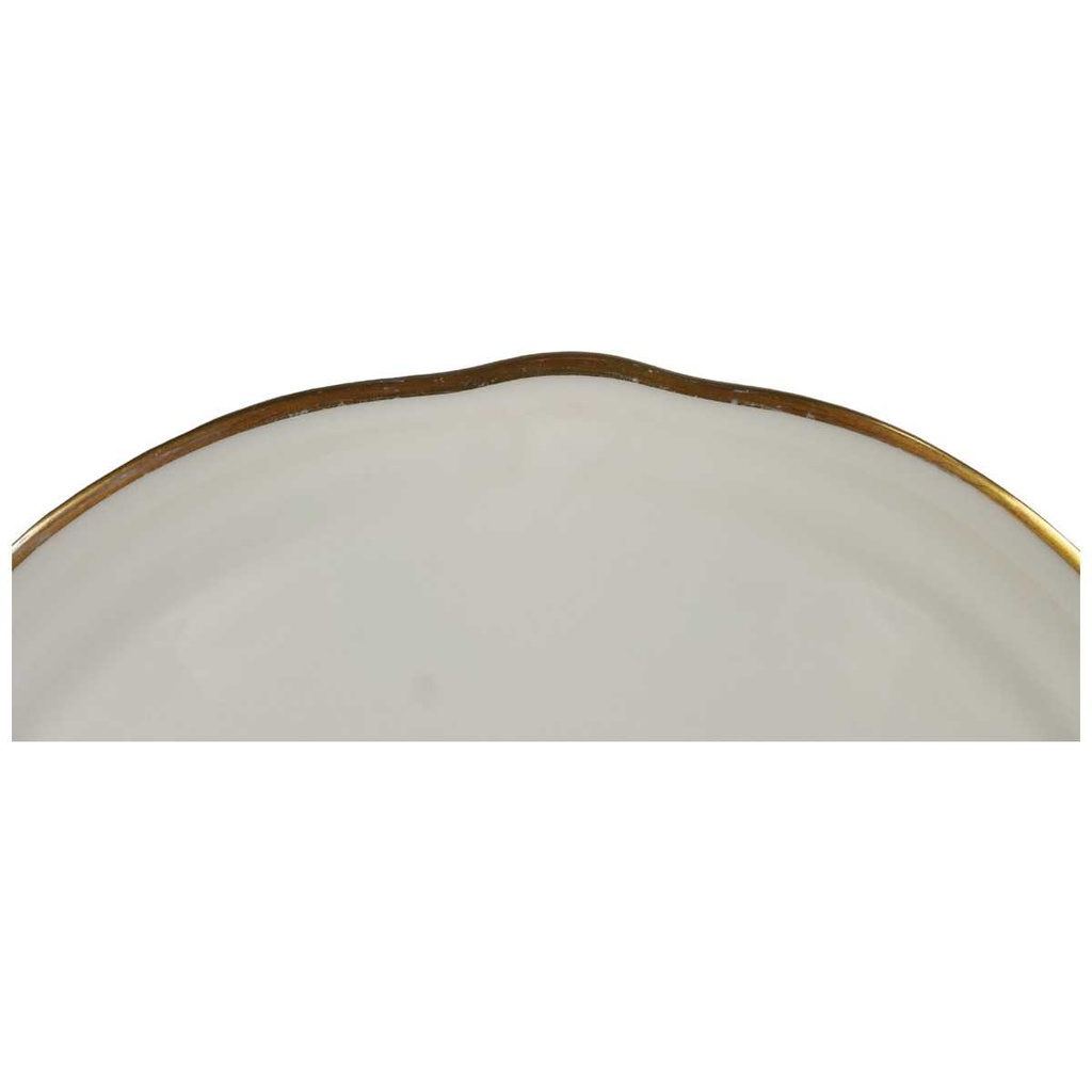[458118407] Tortenplatte Goldrand Hutschenreuther Paul Müller Werdenfels beige Elfenbein gebraucht - akzeptabel Bild 2