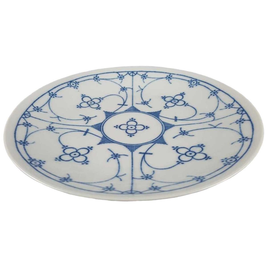 [458118408] Kuchenteller Dessertteller Frühstücksteller 19,7 cm Bareuther Indisch Blau Strohblume Bavaria gebraucht - gut Bild 2