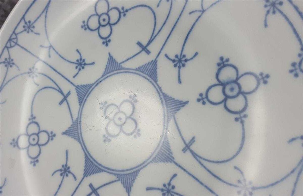 [458118408] Kuchenteller Dessertteller Frühstücksteller 19,7 cm Bareuther Indisch Blau Strohblume Bavaria gebraucht - gut Bild 3