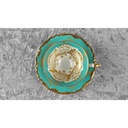 [458118427] Mokkatasse mit Untertasse Tasse Espressotasse Golddekor Kaiser Porzellan Alka Kunst Elfenbein Beige gebraucht - gut Bild 6