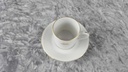 [458118429] Mokkatasse mit Untertasse Tasse Espressotasse Schwarzenhammer Weiß Bavaria gebraucht - sehr gut Bild 3
