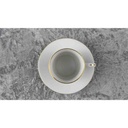 [458118429] Mokkatasse mit Untertasse Tasse Espressotasse Schwarzenhammer Weiß Bavaria gebraucht - sehr gut Bild 5